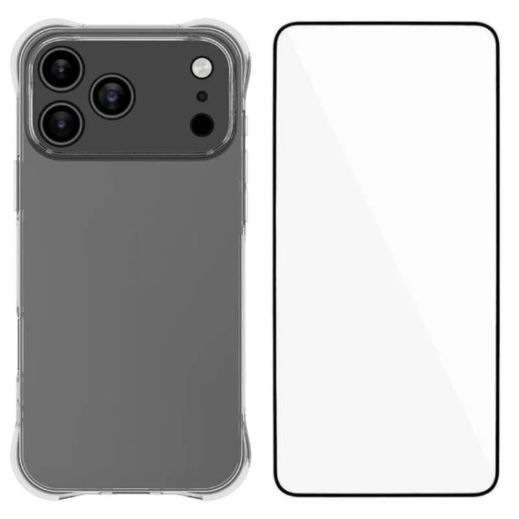 Custodia TPU trasparente antiurto con pellicola per iPhone