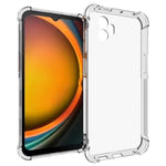 WANLONFENG Custodia per telefono in TPU trasparente antiurto a quattro angoli con pellicola protettiva per lo schermo, For Galaxy XCover7 Pro