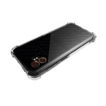 WANLONFENG Custodia per telefono in TPU trasparente antiurto a quattro angoli con pellicola protettiva per lo schermo, For Galaxy XCover7 Pro