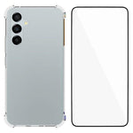 WANLONFENG Custodia per telefono in TPU trasparente antiurto a quattro angoli con pellicola protettiva per lo schermo, For Galaxy A57 5G, For Galaxy A37 5G, For Galaxy A27 5G, For Galaxy A17 5G / 4G, For Galaxy A07 4G, For Galaxy A06 5G, For Galaxy A56...