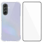 WANLONFENG Custodia per telefono in TPU trasparente antiurto a quattro angoli con pellicola protettiva per lo schermo, For Galaxy A57 5G, For Galaxy A37 5G, For Galaxy A27 5G, For Galaxy A17 5G / 4G, For Galaxy A07 4G, For Galaxy A06 5G, For Galaxy A56...