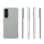 WANLONFENG Custodia per telefono in TPU trasparente antiurto a quattro angoli con pellicola protettiva per lo schermo, For Galaxy A57 5G, For Galaxy A37 5G, For Galaxy A27 5G, For Galaxy A17 5G / 4G, For Galaxy A07 4G, For Galaxy A06 5G, For Galaxy A56...