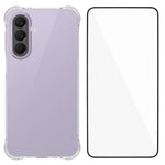 WANLONFENG Custodia per telefono in TPU trasparente antiurto a quattro angoli con pellicola protettiva per lo schermo, For Galaxy A57 5G, For Galaxy A37 5G, For Galaxy A27 5G, For Galaxy A17 5G / 4G, For Galaxy A07 4G, For Galaxy A06 5G, For Galaxy A56...