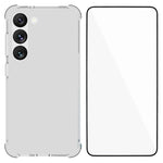 WANLONFENG Custodia per telefono in TPU trasparente antiurto a quattro angoli con pellicola protettiva per lo schermo, For Galaxy S26 FE 5G, For Galaxy S26+ 5G, For Galaxy S26 Ultra 5G, For Galaxy S26 5G, For Galaxy S25 FE 5G, For Galaxy S25 Edge 5G   ...