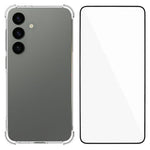 WANLONFENG Custodia per telefono in TPU trasparente antiurto a quattro angoli con pellicola protettiva per lo schermo, For Galaxy S26 FE 5G, For Galaxy S26+ 5G, For Galaxy S26 Ultra 5G, For Galaxy S26 5G, For Galaxy S25 FE 5G, For Galaxy S25 Edge 5G   ...