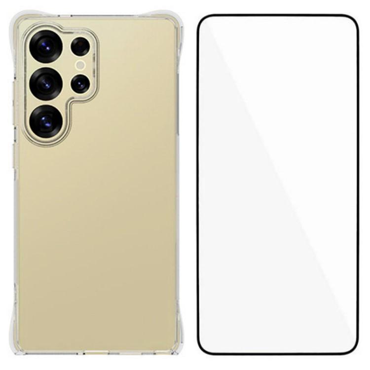 WANLONFENG Custodia per telefono in TPU trasparente antiurto a quattro angoli con pellicola protettiva per lo schermo, For Galaxy S26 FE 5G, For Galaxy S26+ 5G, For Galaxy S26 Ultra 5G, For Galaxy S26 5G, For Galaxy S25 FE 5G, For Galaxy S25 Edge 5G   ...