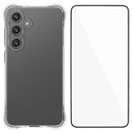 WANLONFENG Custodia per telefono in TPU trasparente antiurto a quattro angoli con pellicola protettiva per lo schermo, For Galaxy S26 FE 5G, For Galaxy S26+ 5G, For Galaxy S26 Ultra 5G, For Galaxy S26 5G, For Galaxy S25 FE 5G, For Galaxy S25 Edge 5G   ...