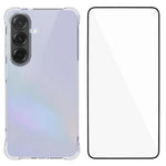 WANLONFENG Custodia per telefono in TPU trasparente antiurto a quattro angoli con pellicola protettiva per lo schermo, For Galaxy S26 FE 5G, For Galaxy S26+ 5G, For Galaxy S26 Ultra 5G, For Galaxy S26 5G, For Galaxy S25 FE 5G, For Galaxy S25 Edge 5G   ...