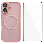 Custodia ibrida PC TPU con vetro per iPhone 16 e 15 Pro Max
