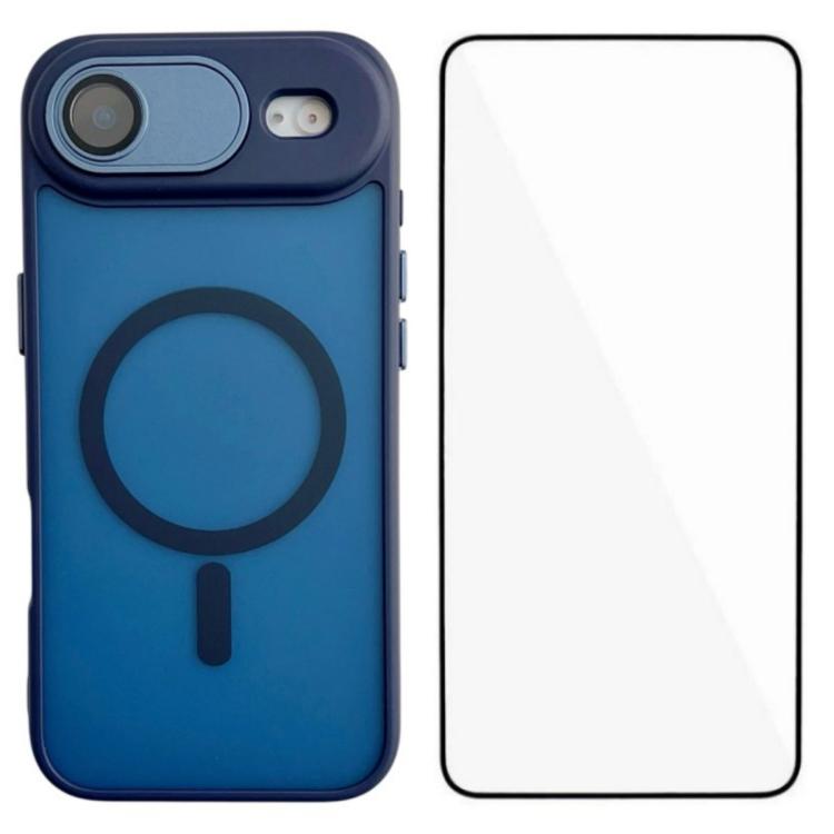 Custodia ibrida PC TPU con vetro per iPhone 16 e 15 Pro Max