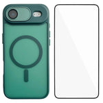 Custodia ibrida PC TPU con vetro per iPhone 16 e 15 Pro Max