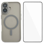 Custodia ibrida PC TPU con vetro temperato per iPhone 14 e 15