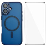 Custodia ibrida PC TPU con vetro temperato per iPhone 14 e 15