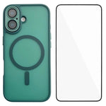 Custodia ibrida PC TPU con vetro temperato per iPhone 14 e 15