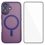 Custodia ibrida PC TPU con vetro temperato per iPhone 14 e 15