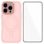 Custodia ibrida PC TPU con vetro temperato per iPhone 14 e 15