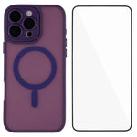 Custodia ibrida PC TPU con vetro temperato per iPhone 14 e 15