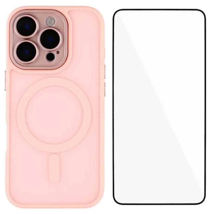 Custodia ibrida PC TPU con vetro per iPhone 13 e 14