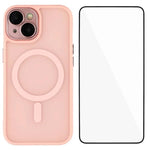 Custodia ibrida PC TPU con vetro per iPhone 13 e 14