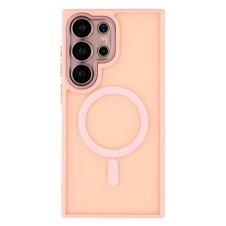 WANLONFENG Custodia per telefono ibrida in PC e TPU con magnete effetto pelle e protezione per lo schermo, For Galaxy S23 Ultra 5G