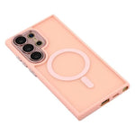 WANLONFENG Custodia per telefono ibrida in PC e TPU con magnete effetto pelle e protezione per lo schermo, For Galaxy S23 Ultra 5G