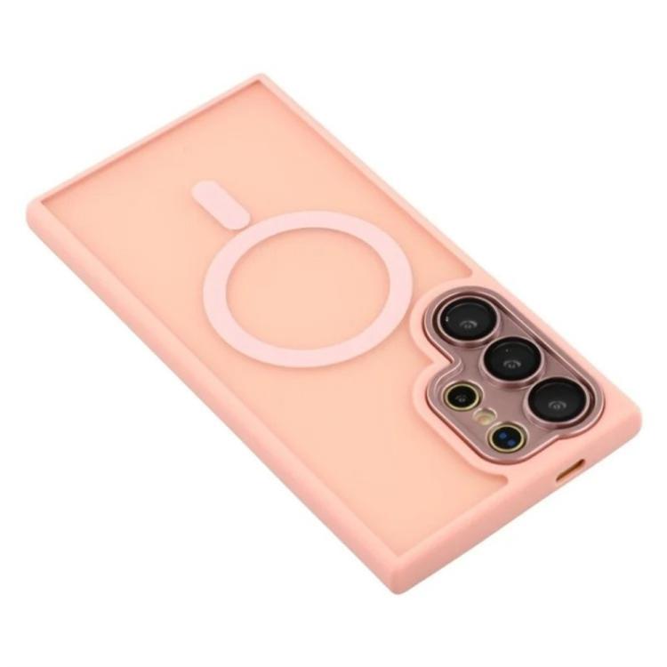 WANLONFENG Custodia per telefono ibrida in PC e TPU con magnete effetto pelle e protezione per lo schermo, For Galaxy S23 Ultra 5G