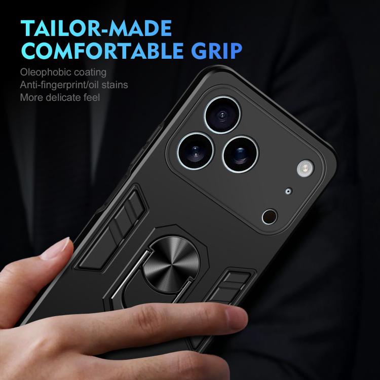 Custodia per telefono antiurto WANLONFENG con supporto integrato e 2 pellicole protettive per lo schermo., For iPhone 17 Pro Max, For iPhone 17 Pro, For iPhone 17, For iPhone Air, For iPhone 16 Pro Max, For iPhone 16 Pro, For iPhone 16                 ...