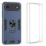 Custodia per telefono antiurto WANLONFENG con supporto integrato e 2 pellicole protettive per lo schermo., For iPhone 17 Pro Max, For iPhone 17 Pro, For iPhone 17, For iPhone Air, For iPhone 16 Pro Max, For iPhone 16 Pro, For iPhone 16                 ...