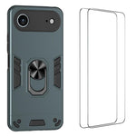 Custodia per telefono antiurto WANLONFENG con supporto integrato e 2 pellicole protettive per lo schermo., For iPhone 17 Pro Max, For iPhone 17 Pro, For iPhone 17, For iPhone Air, For iPhone 16 Pro Max, For iPhone 16 Pro, For iPhone 16                 ...