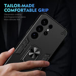 Custodia per telefono antiurto WANLONFENG con supporto integrato e 2 pellicole protettive per lo schermo., For Galaxy S26 Ultra 5G, For Galaxy S25 Ultra 5G, For Galaxy S26 5G, For Galaxy S25 FE 5G, For Galaxy S25+ 5G, For Galaxy S25 Edge 5G            ...