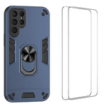 Custodia per telefono antiurto WANLONFENG con supporto integrato e 2 pellicole protettive per lo schermo., For Galaxy S26 Ultra 5G, For Galaxy S25 Ultra 5G, For Galaxy S26 5G, For Galaxy S25 FE 5G, For Galaxy S25+ 5G, For Galaxy S25 Edge 5G            ...