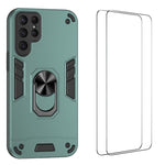 Custodia per telefono antiurto WANLONFENG con supporto integrato e 2 pellicole protettive per lo schermo., For Galaxy S26 Ultra 5G, For Galaxy S25 Ultra 5G, For Galaxy S26 5G, For Galaxy S25 FE 5G, For Galaxy S25+ 5G, For Galaxy S25 Edge 5G            ...