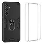 Custodia per telefono antiurto WANLONFENG con supporto integrato e 2 pellicole protettive per lo schermo., For Galaxy S26 Ultra 5G, For Galaxy S25 Ultra 5G, For Galaxy S26 5G, For Galaxy S25 FE 5G, For Galaxy S25+ 5G, For Galaxy S25 Edge 5G            ...