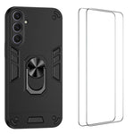 Custodia per telefono antiurto WANLONFENG con supporto integrato e 2 pellicole protettive per lo schermo., For Galaxy S26 Ultra 5G, For Galaxy S25 Ultra 5G, For Galaxy S26 5G, For Galaxy S25 FE 5G, For Galaxy S25+ 5G, For Galaxy S25 Edge 5G            ...