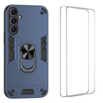 Custodia per telefono antiurto WANLONFENG con supporto integrato e 2 pellicole protettive per lo schermo., For Galaxy S26 Ultra 5G, For Galaxy S25 Ultra 5G, For Galaxy S26 5G, For Galaxy S25 FE 5G, For Galaxy S25+ 5G, For Galaxy S25 Edge 5G            ...
