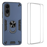 Custodia per telefono antiurto WANLONFENG con supporto integrato e 2 pellicole protettive per lo schermo., For Galaxy S26 Ultra 5G, For Galaxy S25 Ultra 5G, For Galaxy S26 5G, For Galaxy S25 FE 5G, For Galaxy S25+ 5G, For Galaxy S25 Edge 5G            ...