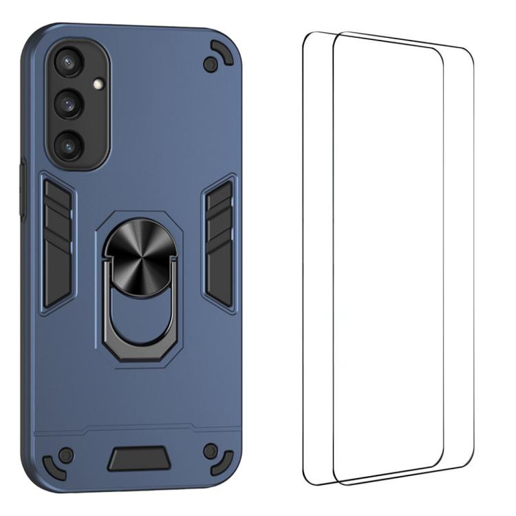 Custodia per telefono antiurto WANLONFENG con supporto integrato e 2 pellicole protettive per lo schermo., For Galaxy S26 Ultra 5G, For Galaxy S25 Ultra 5G, For Galaxy S26 5G, For Galaxy S25 FE 5G, For Galaxy S25+ 5G, For Galaxy S25 Edge 5G            ...