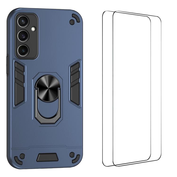 Custodia per telefono antiurto WANLONFENG con supporto integrato e 2 pellicole protettive per lo schermo., For Galaxy S26 Ultra 5G, For Galaxy S25 Ultra 5G, For Galaxy S26 5G, For Galaxy S25 FE 5G, For Galaxy S25+ 5G, For Galaxy S25 Edge 5G            ...