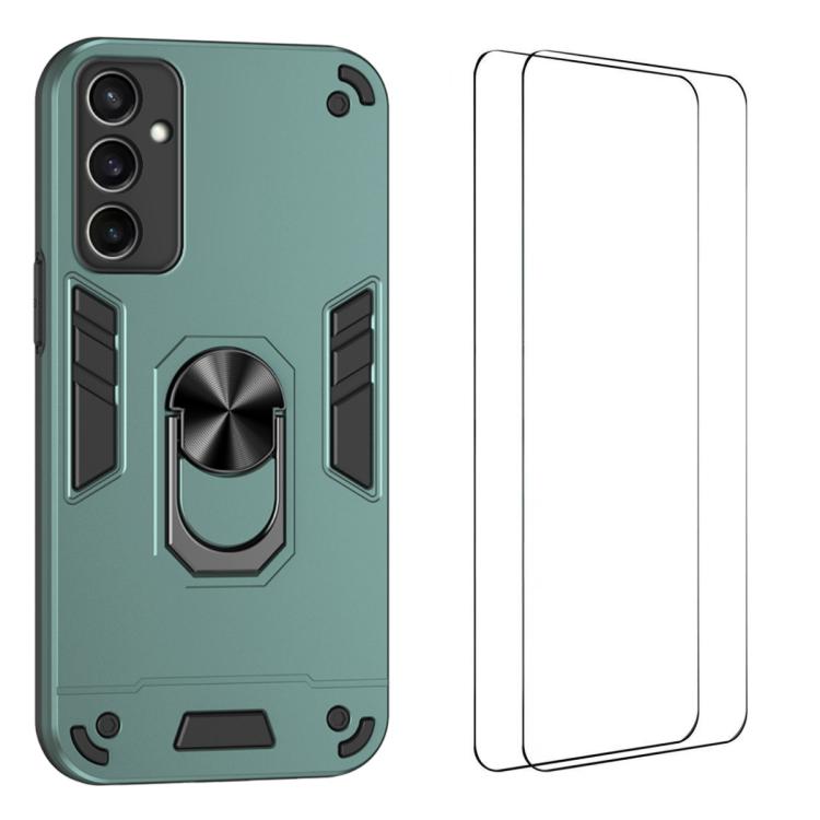 Custodia per telefono antiurto WANLONFENG con supporto integrato e 2 pellicole protettive per lo schermo., For Galaxy S26 Ultra 5G, For Galaxy S25 Ultra 5G, For Galaxy S26 5G, For Galaxy S25 FE 5G, For Galaxy S25+ 5G, For Galaxy S25 Edge 5G            ...