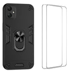 Custodia per telefono antiurto WANLONFENG con supporto integrato e 2 pellicole protettive per lo schermo., For Galaxy A57 5G, For Galaxy A37 5G, For Galaxy A17 5G / 4G, For Galaxy A07 4G, For Galaxy A06 5G, For Galaxy A56 5G, For Galaxy A26 5G         ...