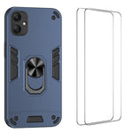 Custodia per telefono antiurto WANLONFENG con supporto integrato e 2 pellicole protettive per lo schermo., For Galaxy A57 5G, For Galaxy A37 5G, For Galaxy A17 5G / 4G, For Galaxy A07 4G, For Galaxy A06 5G, For Galaxy A56 5G, For Galaxy A26 5G         ...