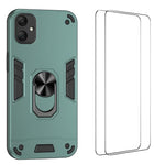 Custodia per telefono antiurto WANLONFENG con supporto integrato e 2 pellicole protettive per lo schermo., For Galaxy A57 5G, For Galaxy A37 5G, For Galaxy A17 5G / 4G, For Galaxy A07 4G, For Galaxy A06 5G, For Galaxy A56 5G, For Galaxy A26 5G         ...