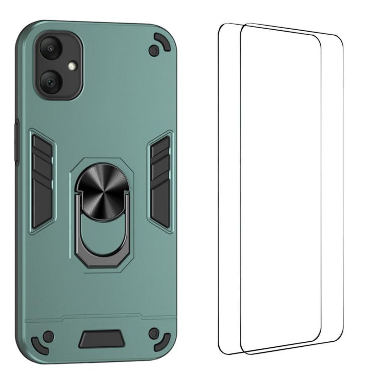 Custodia per telefono antiurto WANLONFENG con supporto integrato e 2 pellicole protettive per lo schermo., For Galaxy A57 5G, For Galaxy A37 5G, For Galaxy A17 5G / 4G, For Galaxy A07 4G, For Galaxy A06 5G, For Galaxy A56 5G, For Galaxy A26 5G         ...