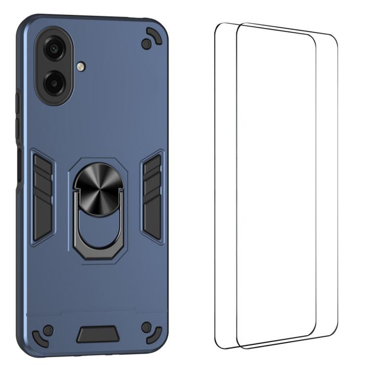Custodia per telefono antiurto WANLONFENG con supporto integrato e 2 pellicole protettive per lo schermo., For Galaxy A57 5G, For Galaxy A37 5G, For Galaxy A17 5G / 4G, For Galaxy A07 4G, For Galaxy A06 5G, For Galaxy A56 5G, For Galaxy A26 5G         ...