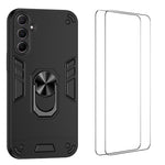 Custodia per telefono antiurto WANLONFENG con supporto integrato e 2 pellicole protettive per lo schermo., For Galaxy A57 5G, For Galaxy A37 5G, For Galaxy A17 5G / 4G, For Galaxy A07 4G, For Galaxy A06 5G, For Galaxy A56 5G, For Galaxy A26 5G         ...