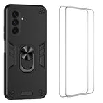 Custodia per telefono antiurto WANLONFENG con supporto integrato e 2 pellicole protettive per lo schermo., For Galaxy A57 5G, For Galaxy A37 5G, For Galaxy A17 5G / 4G, For Galaxy A07 4G, For Galaxy A06 5G, For Galaxy A56 5G, For Galaxy A26 5G         ...