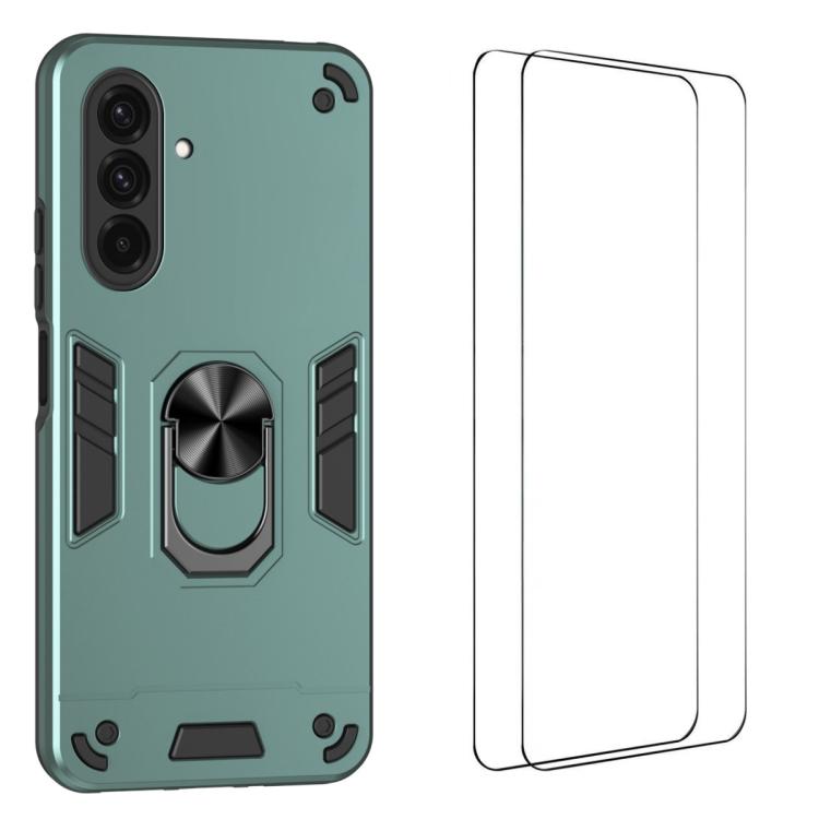 Custodia per telefono antiurto WANLONFENG con supporto integrato e 2 pellicole protettive per lo schermo., For Galaxy A57 5G, For Galaxy A37 5G, For Galaxy A17 5G / 4G, For Galaxy A07 4G, For Galaxy A06 5G, For Galaxy A56 5G, For Galaxy A26 5G         ...