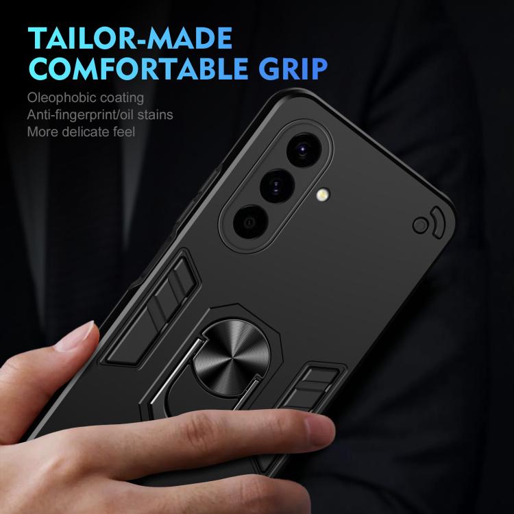 Custodia per telefono antiurto WANLONFENG con supporto integrato e 2 pellicole protettive per lo schermo., For Galaxy A57 5G, For Galaxy A37 5G, For Galaxy A17 5G / 4G, For Galaxy A07 4G, For Galaxy A06 5G, For Galaxy A56 5G, For Galaxy A26 5G         ...