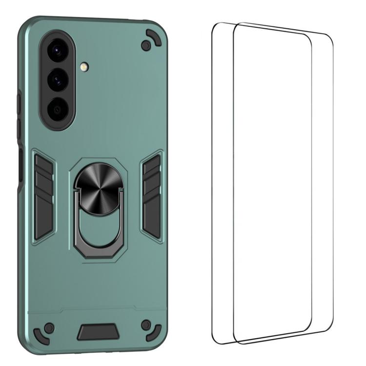 Custodia per telefono antiurto WANLONFENG con supporto integrato e 2 pellicole protettive per lo schermo., For Galaxy A57 5G, For Galaxy A37 5G, For Galaxy A17 5G / 4G, For Galaxy A07 4G, For Galaxy A06 5G, For Galaxy A56 5G, For Galaxy A26 5G         ...