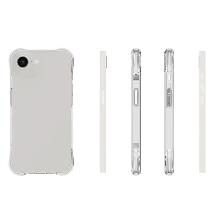 WANLONFENG Custodia per telefono in TPU trasparente antiurto a quattro angoli con 2 pellicole protettive per lo schermo., For iPhone 17e / 16e, For iPhone 17 Pro Max, For iPhone 17 Pro, For iPhone 17, For iPhone Air, For iPhone 16 Pro Max              ...
